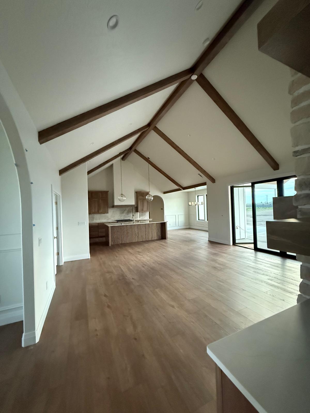 Vaulted ceiling kitchen